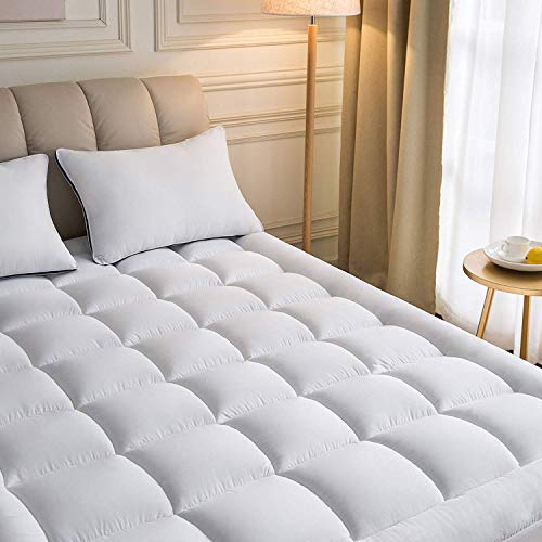 Mattress Topper Full XL 54X80X15 inches Quilted Plush Down Alternative Pillow Top Fitted