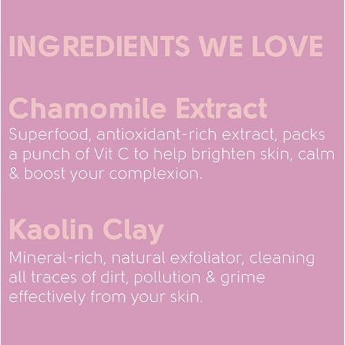 Face Facts Brightening Pink Clay Mask; 3in1 Mask boosts natural radiance and glow; Calms, cleanses, soothes and deeply hydrates 60ml - Image 3