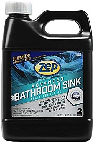 Zep Advanced Bathroom Sink Drain Opener Gel 32 Ounce U49310