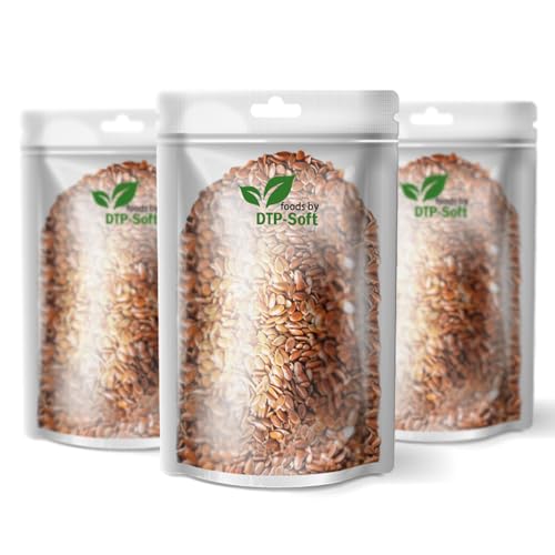 Graines de lin marron entières naturelles végétaliennes (15 kg)