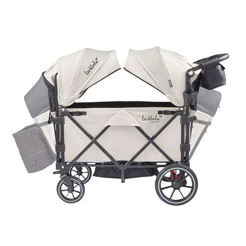 Larktale Caravan V3 Stroller, 2-Seater Kids Wagon, 207 lb Capacity, Newport Taupe