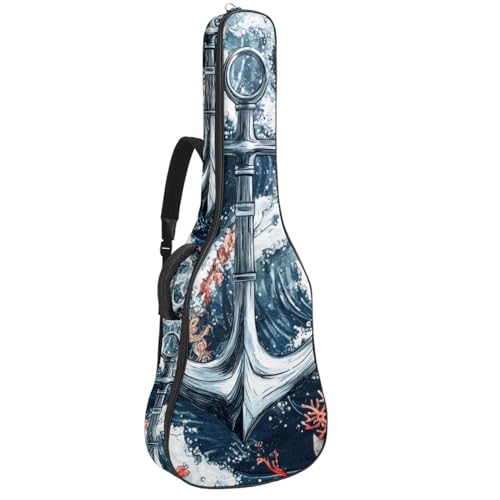 Sac à dos guitare acoustique 109 cm idéal pour transporter votre musique à la plage