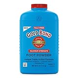 Gold Bond Medicated Talc-Free Foot Powder 4 oz, Maximum Strength Odor Control & Itch Relief