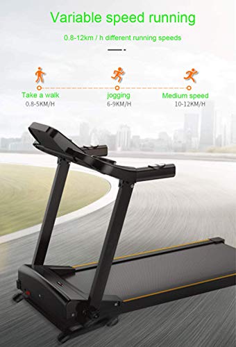 Caminadora eléctrica plegable con monitor de ritmo cardíaco miniatura 2