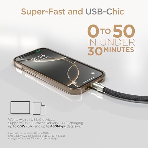 Sangle de téléphone 2 en 1 avec câble de charge USB-C intégré HyperGear