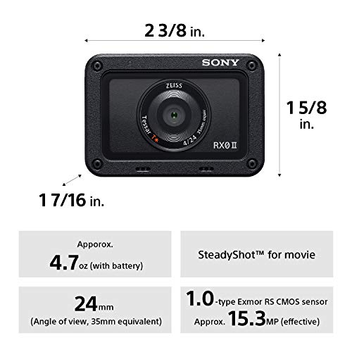 Sony Rx0 Ii 1” (1.0-Type) Sensor Ultra-Compact Camera #TOP6