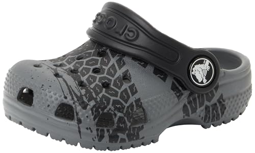Crocs Toddler Classic Tire Print Sabots Enfants Slate - vue 2