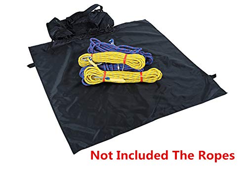UNISTRENGH Waterproof Climbing Safety Rope Gear Storage Bag Backpacks 500D Anti-Tear Oxford Pouch For Downhill Mountaineering (Black) - Thumbnail 3