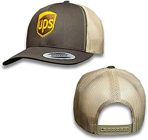 BestSyracuseUPS Embroidered Mesh Snapback Yupoong Adjustable Trucker Brown Hat Snapback