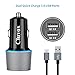 Cluvox 18W Fast USB Charger Kit, Compatible for Samsung Galaxy A55 5G/A54/A53/A50/A35/A33/A25/A23/A15/A14/A13/A71/A03S/S24/S23/S22 FE Rapid Car Adapter+ Wall Charger with 2 Pack 3.3ft Type C Cords