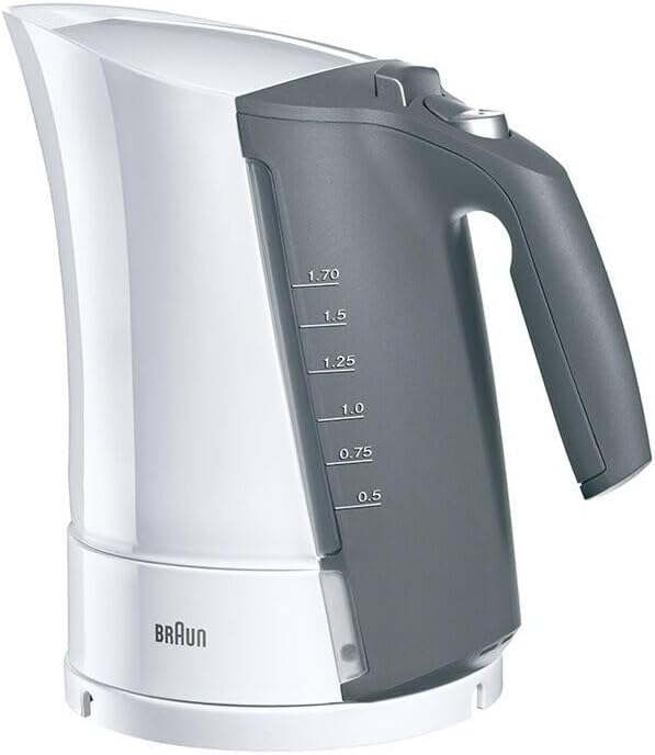 Braun WK 500 AquaExpress Bollitore (3000 watt, 1,7 litri), bianco