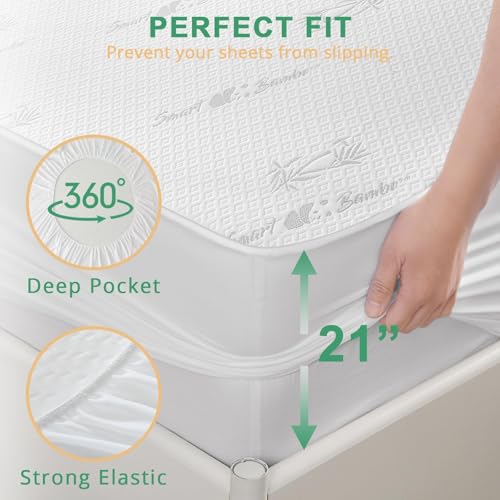 Huxmeyson Queen Mattress Protector thumb #4