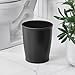 iDesign - 93437 iDesign Kent Plastic Wastebasket, Small Round Plastic Trash Can for Bathroom, Bedroom, Dorm, College, Office, 8.25