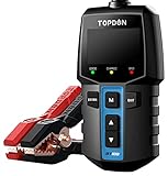 TOPDON BT100 Testeur de Batterie 12V 100-2000 CCA Testeur batterie voiture Essai de charge de démarrage avec batterie pour Voitures Motos VTT VUS Yachts