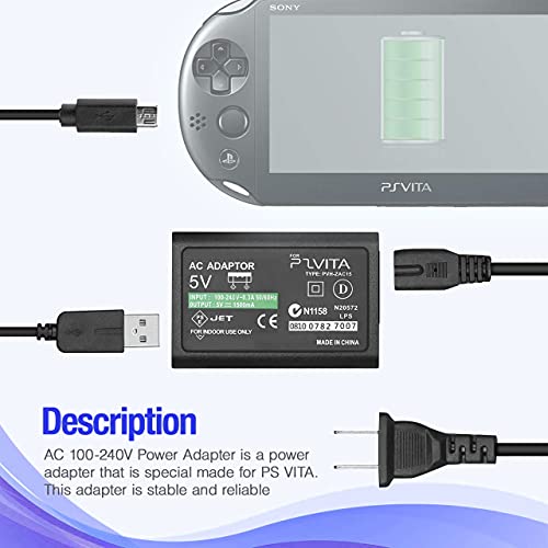 Chenlan Ac Power Charger Adapter With Usb Charging Cable Cord For Ps Vita 2000 thumb #1