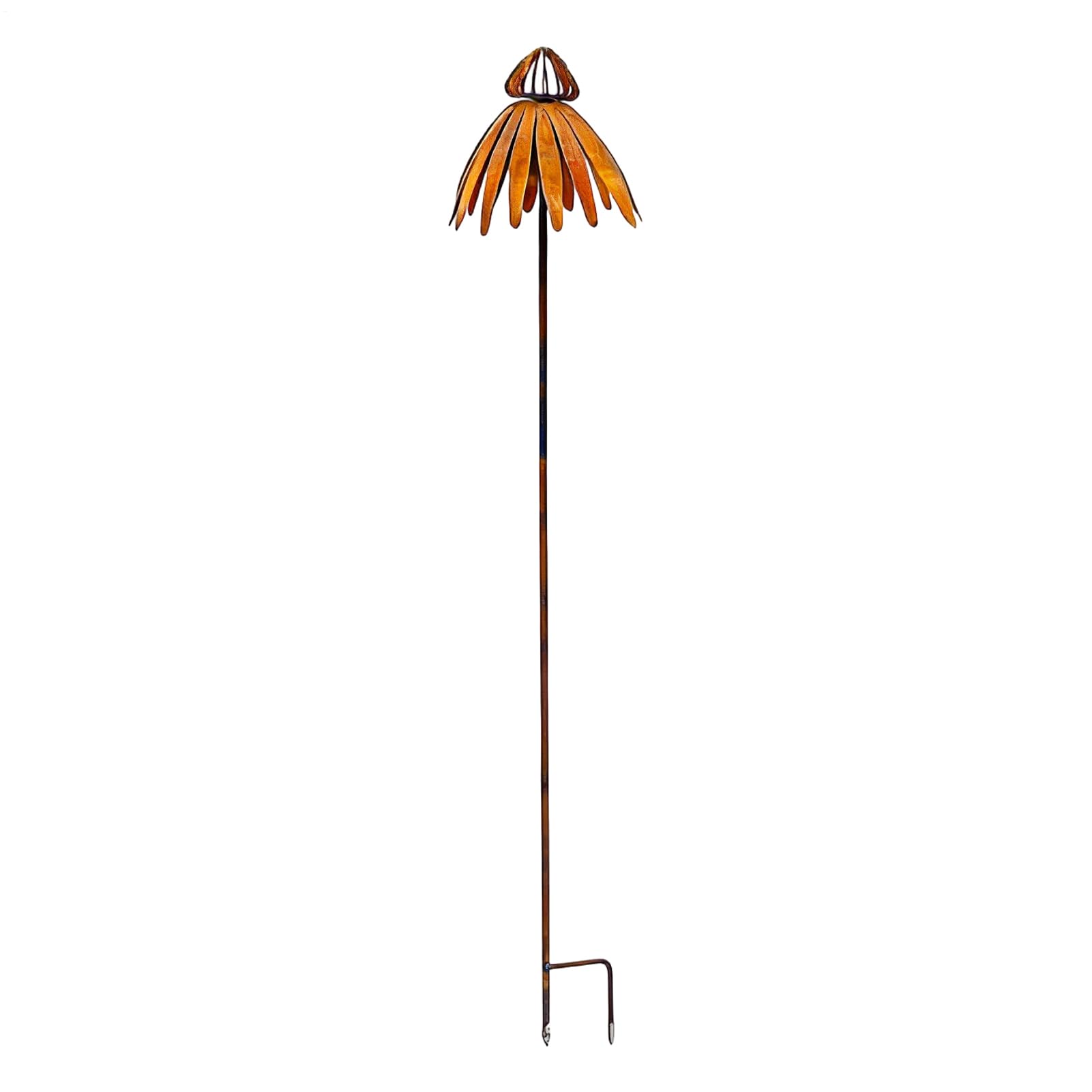 Décoration extérieure en métal pour paysage de jardin et piquets de pelouse rouillée 76 cm