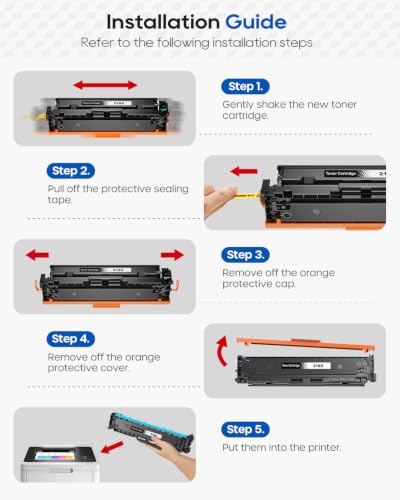 Image of 218X Toner Cartridges 4 Pack High Yield for HP W2180X 218A 3301fdw 3201dw | with Chip, Compatible for HP 218X 218A Work for HP Color Laserjet Pro 3201dw MFP 3301 Series 3301sdw 3301cdw (BK /C /M /Y)