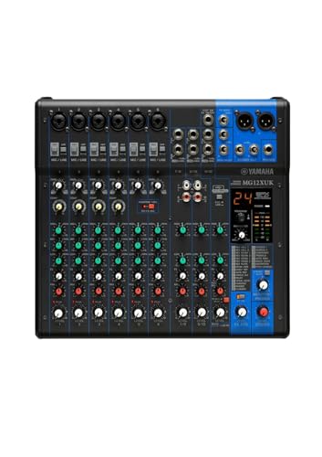 Yamaha MG12XU (Knob Version) Analog Mixing Console (6 XLR + 3 Ste...