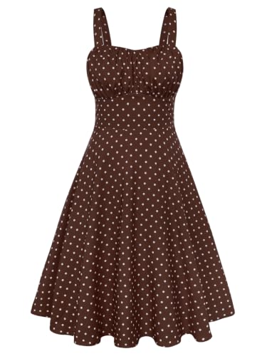 Image of Belle Poque Womens Vintage A-line Midi Cocktail Party Dress