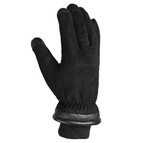 Luvas, Andoer Luvas com tela sensível ao toque, resistentes à água e à prova de vento, luvas térmica