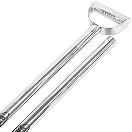 Sand Scoop Metal Detecting Stainless Steel Long Handle Pole for Beach Water Treasure Hunting
