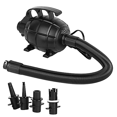 lifcasual Bomba de ar portátil 500W bomba de colchão de ar cama de ar piscina brinquedo jangada barc