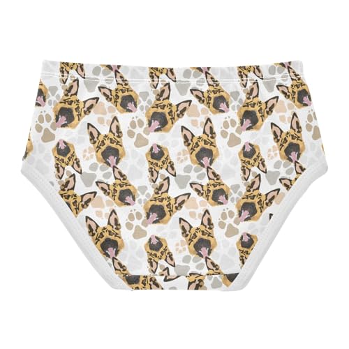 Girls' Underwear German Shepherd Dog Cotton Stretch Comfort Toddler Panties2