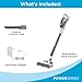 BLACK+DECKER POWERSERIES+ 20V MAX Cordless Stick Vacuum Cleaner with LED Floor Lights, Bagless, Lightweight, Cordless Vacuum Cleaners for Home, Up to 44 Minutes, Powerful Suction, Gray (BHFEA520J)