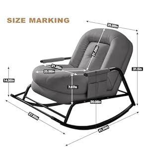 Recliner ChairLiving Room FurnitureRocking ChairReading Chairs for AdultsSofa ChairComfy ChairLounge ChairAdjustable Reclining Chair with Arm for Living RoomBedroom