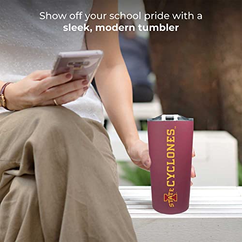 Campus-Colors-NCAA-Stainless-Steel-Tumbler-perfect-for-Gameday-18-oz-Double-Walled-Keeps-Drinks-Perfectly-Insulated-Iowa-State-Cyclones-Red