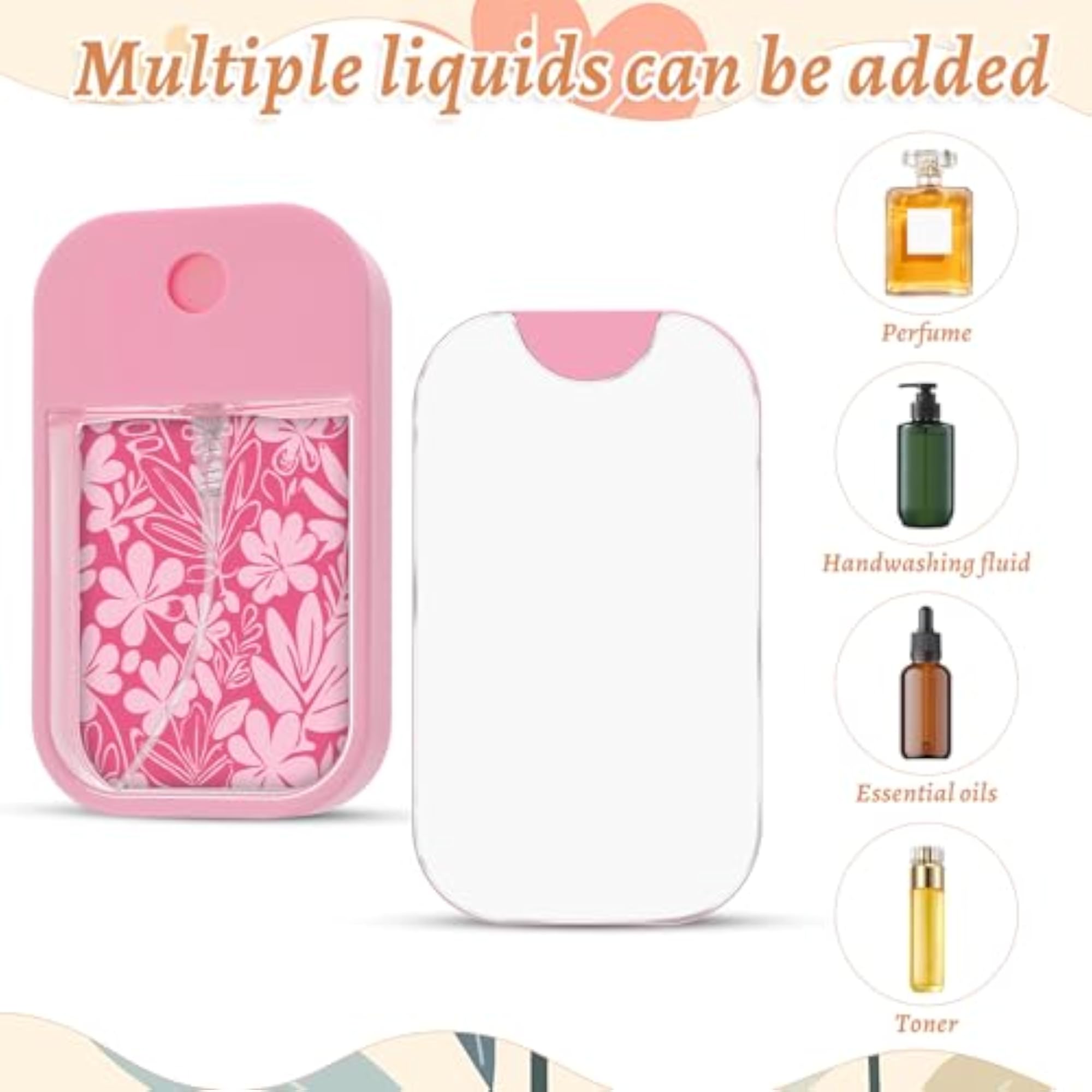 10 Pack Sublimation Blanks Card Perfume Spray Bottles, 45ml