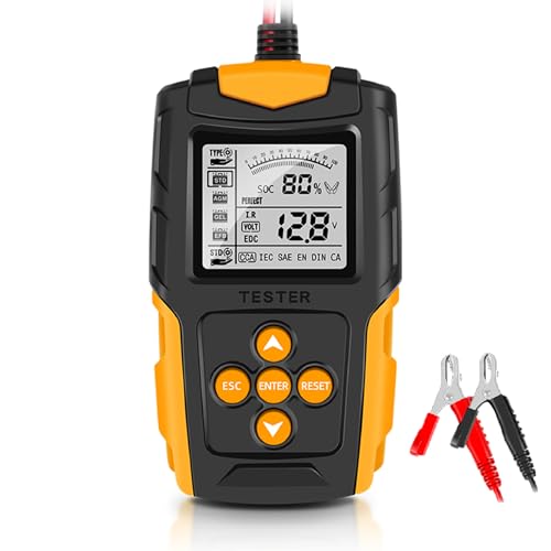 🔧 【Modelli compatibili】Carica Batteria per Auto per Honda XR 650 2001-2023, rileva rapidamente lo stato di salute della batteria, la tensione, la resistenza e lo stato di carica, fornendo una comprensione completa delle prestazioni della batteria. Adatto alla maggior parte delle batterie per moto e auto.