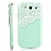 Pandamimi Deluxe Green Cover with White Lace for Samsung Galaxy S3 I9300 - At & T, T Mobile, Sprint, Verizon, U.s.cellular