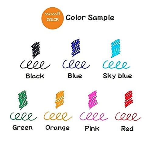 Bolígrafos Zebra Sarasa R Gel Retráctiles 0.4mm 7 Colores miniatura 4