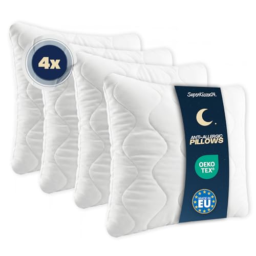 SuperKissen24 Set Cuscini Letto 40x40 cm