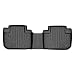 SMARTLINER Floor Mats 2nd Row Liner Black for 2014-2018 Subaru Forester