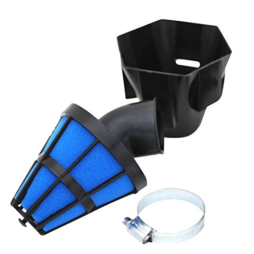 nakira パワーフィルター 35ｍｍ 全天候型 汎用 エイプ モンキー ディオ ジョグ (ブラックカバー 45°)のサムネイル