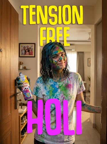 Image of Rang Barse Holi Color Spray Gift Box | Pack of 3 Pastel Holi Colour Sprays - 200ml X 3 | Toxin-Free, Single-Wash Removal | Easy to Clean | Holi Gift Set | Made in India