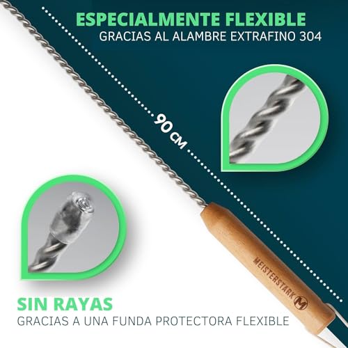 Miniatura 8 de El Original Cepillo Limpia Radiadores Calefaccion 115cm I Plumero Radiadores Calefacción Sin Arañazos I Funda De Cepillo Lavable I Cepillo Radiadores Calefaccion Aire -Verde
