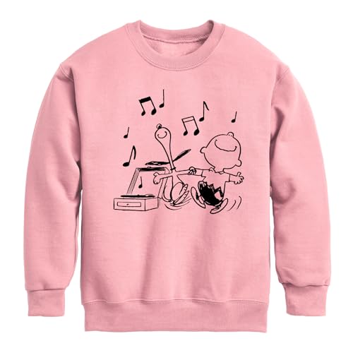HYBRID APPAREL - Peanuts - Snoopy Dancing - Toddler & Youth Crewneck Fleece Sweatshirt