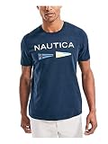 nautica t shirt mens  Nautica Men\'s T-Shirt Navy in Size X-Large