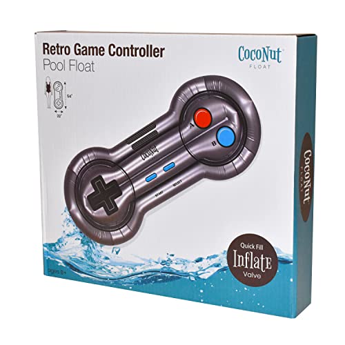 Retro Game Controller Pool Float By Coconut Float – Giant Inflatable Raft – Durable Long Lasting 6 Foot Lounge Tube And Water Toy – Fun Decoration For 80’S & 90’S Parties, Events – Ages 8+ Years #TOP2