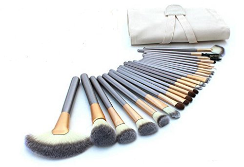24 PCS Professional Fashion Beige Makeup brushes set With Bag