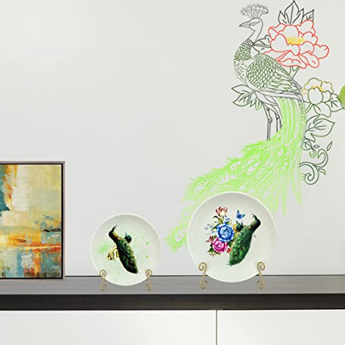 Hemylu Gold Plate Stand, 12 Inch Decorative Plate Holder For Displaying Platters, Heavy-Duty Metal Easel Stand For Picture, Photo Frame, Plates, Books And Round Objects #TOP2