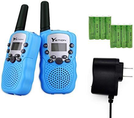 YETION Kid Walkie Talkies Twin Pack 2 Way Radios Long Range Distance Built in Microphone Toy Walky Talky