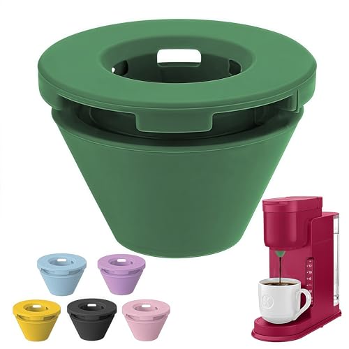 Silicone Anti-Leak Coffee Spout for Keurig K-Mini & Express - Splash-Proof Accessory, No Mess Drip-Free Design, Easy to Clean & Reusable (Green)