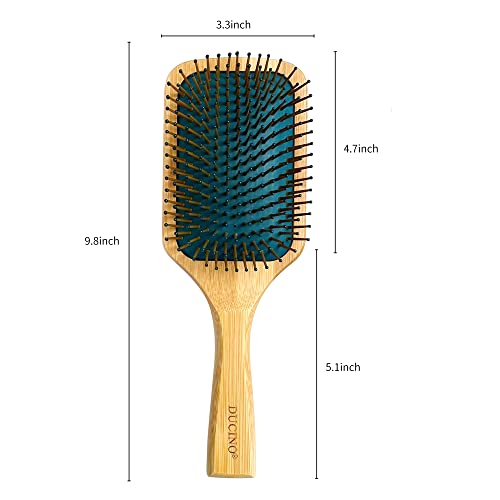 Hair Brush, Boar Bristle Hair Brushes For Thick Curly Thin Long Short Wet/Dry Hair, Enhance Shine & Health, Wooden Natural Paddle Detangler Hairbrush, Hair Comb For Women Men Kids (Square) #TOP1