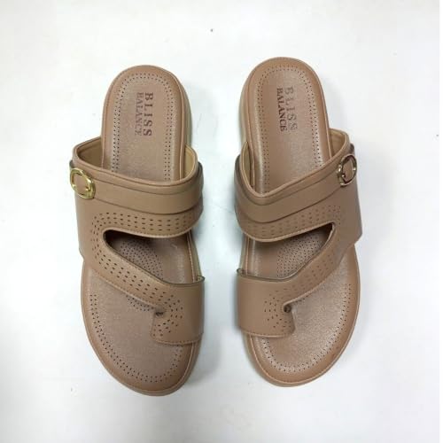 Image of Extra Soft Women's Comfortable Highcushioned Doctor Slippers|Flip-Flops Fashionable Casual & Stylish|Lightweight & Breathable Chappals|Outdoor Sandals Ladies&GirlsBB946