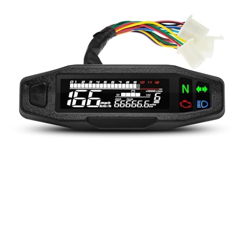 Tableau de bord de précision LED pour moteur KR200 avec odomètre et capteur de vitesse