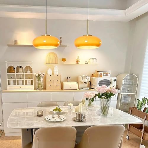 Globe lumineux E27 en verre soufflé bouche style ferme du milieu du siècle